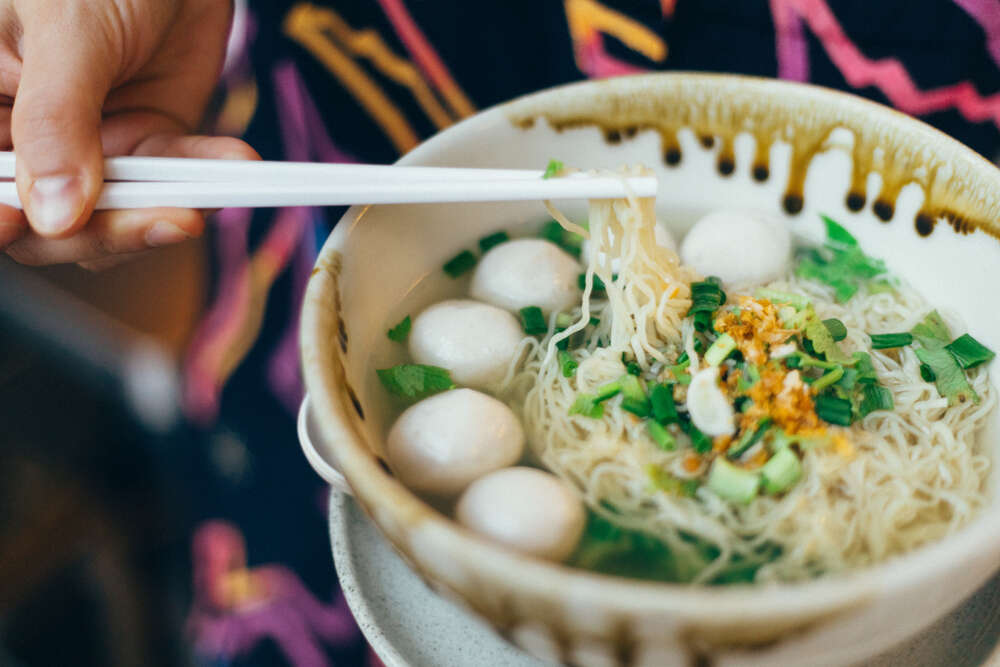 noodles with fish balls